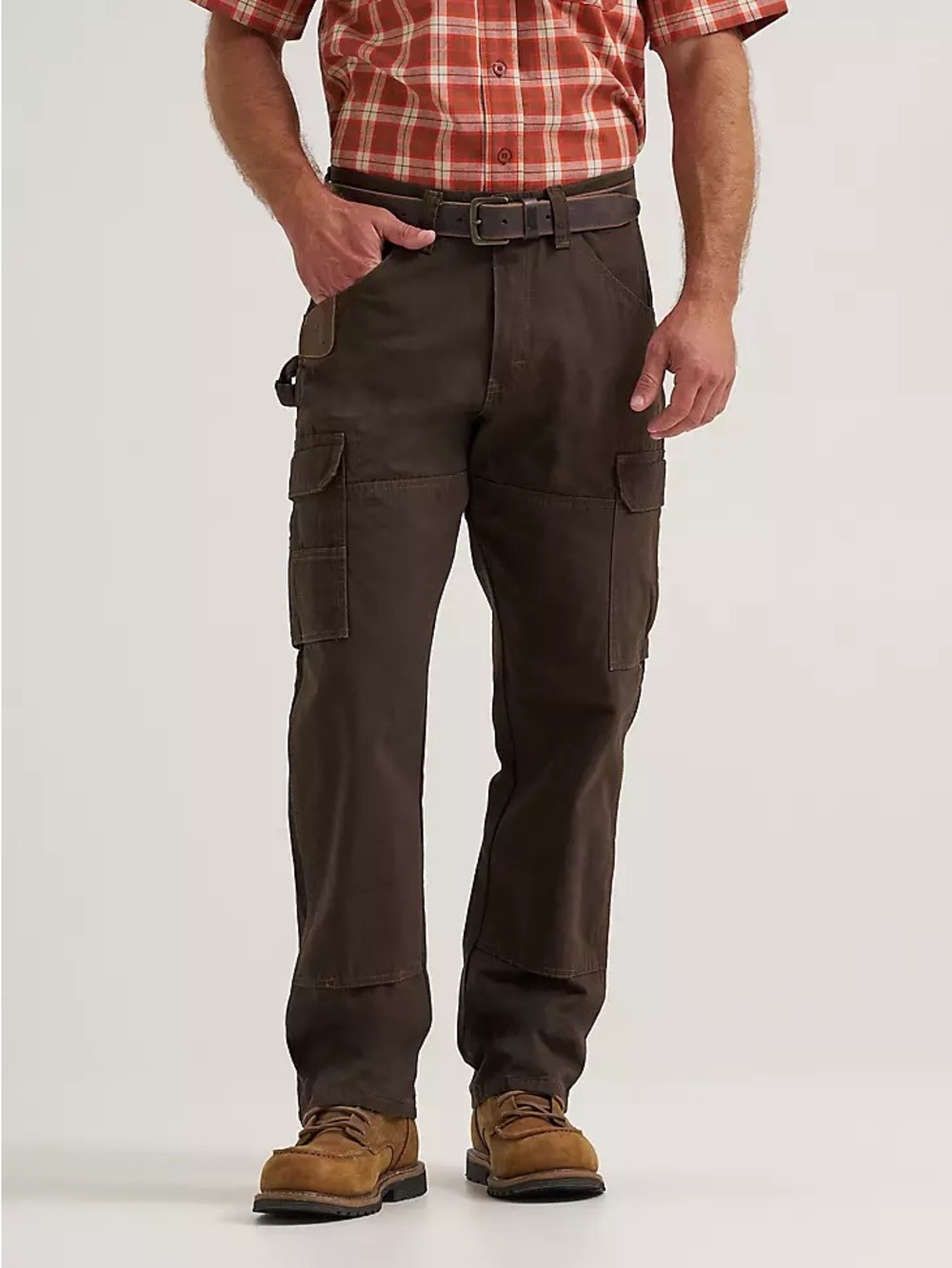 NEW Wrangler Men’s Riggs Workwear Ripstop Ranger Cargo Pants 31 x32 Dark Brown